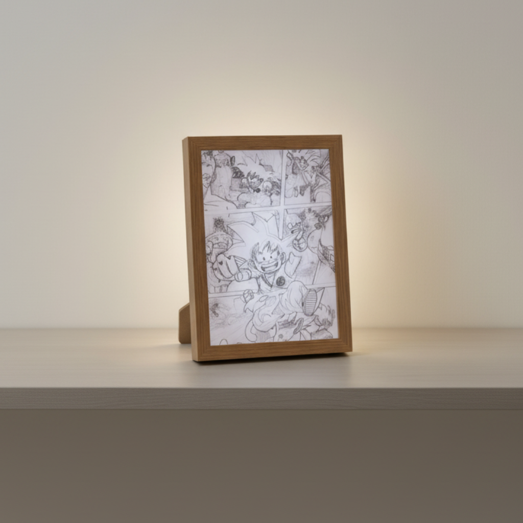 Ilustración LED de Goku